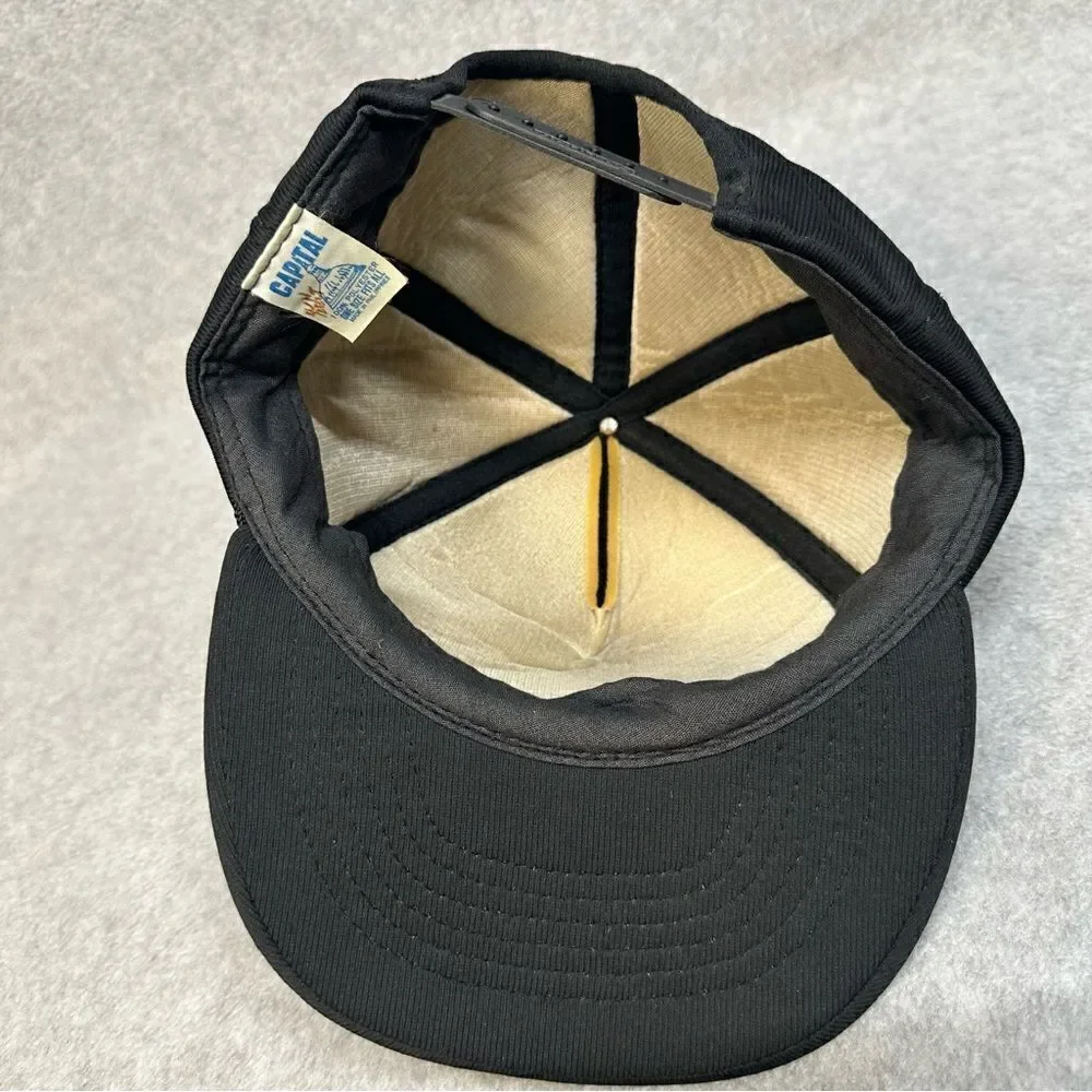 Shepard Detective System Hat‎ Black Full Foam Snapback Security Work Wear Casual
